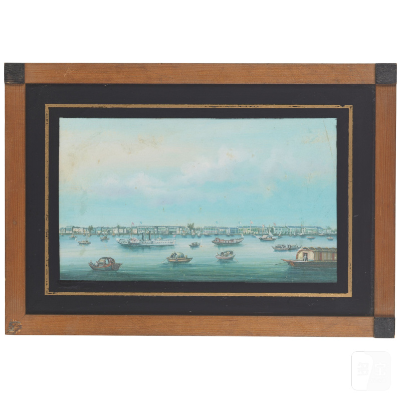 中國畫家 十九世紀 廣州十三行 水粉紙本 鏡框 | CHINESE ARTIST (19TH CENTURY) - 图2